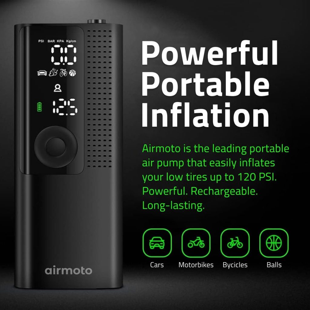 Airmoto Tire Inflator Portable Air Compressor