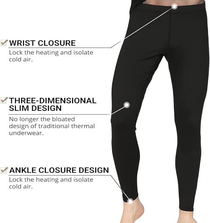 HEROBIKER Long Johns Thermal Underwear