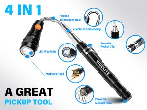 Vibelite Extendable Magnetic Flashlight