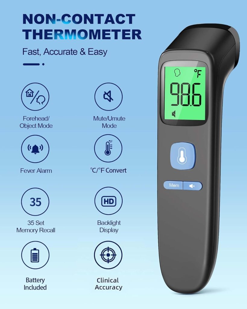 Anmeate No-Touch Forehead Thermometer