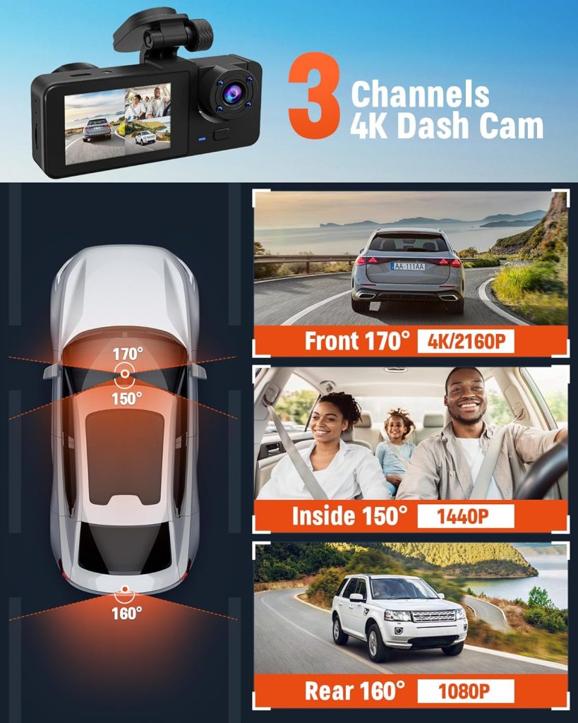 3 Channel Dash Cam