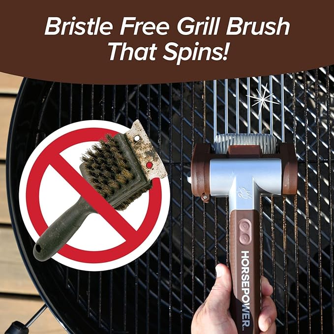Horsepower Giddy Up Bristle-Free Grill Brush